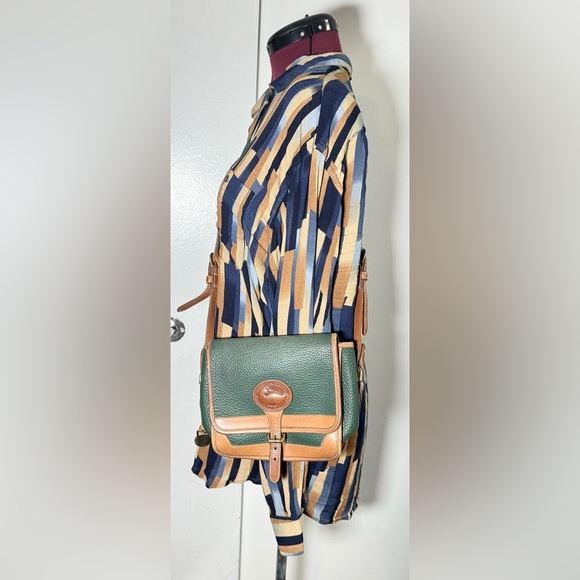 Dooney & Bourke Handbags - Dooney & Bourke Green and Tan Crossbody Bag